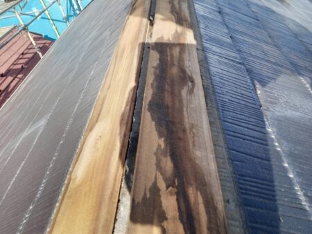 棟の下地　腐食
