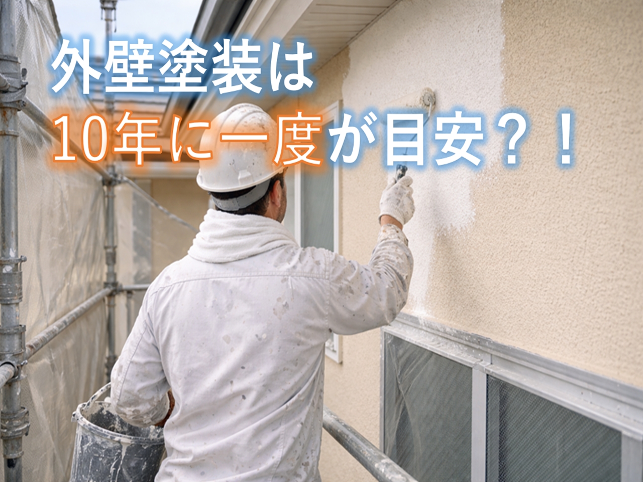 外壁塗装は10年に一度が目安？！