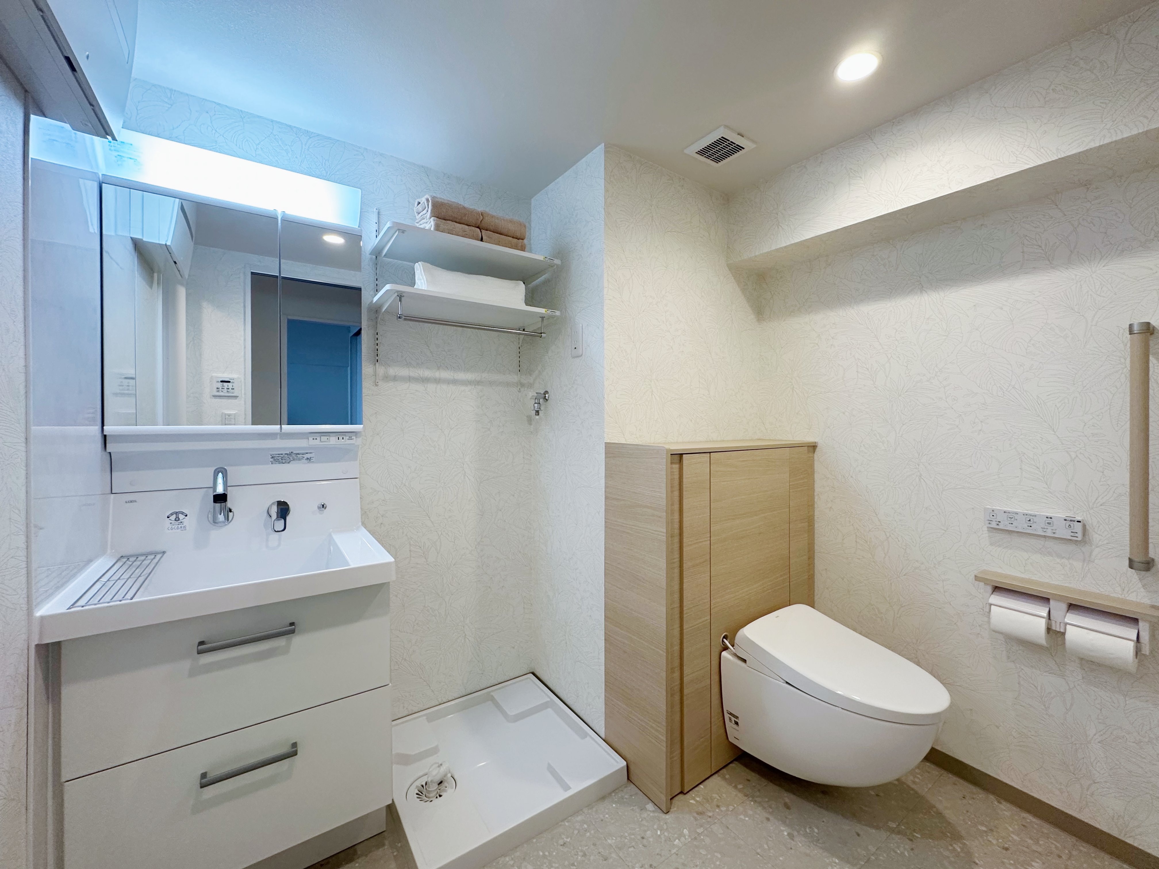 洗面・トイレ一体化リフォームの施工事例